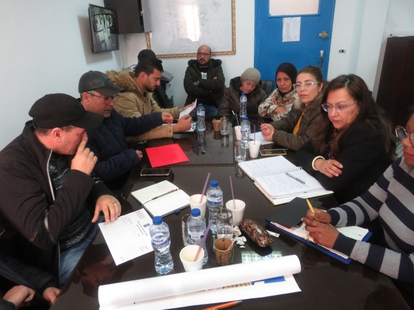 جلسة اللجنة المحليّة لقيادة ومتابعة تنفيذ عملية إحياء المركز العمراني القديم برأس الجبل